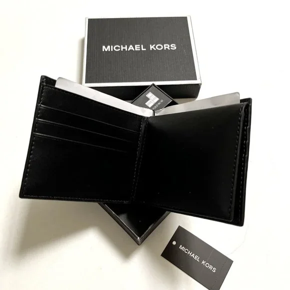 Michael Kors Brown Monogram Bifold Wallet - Picture 5 of 9